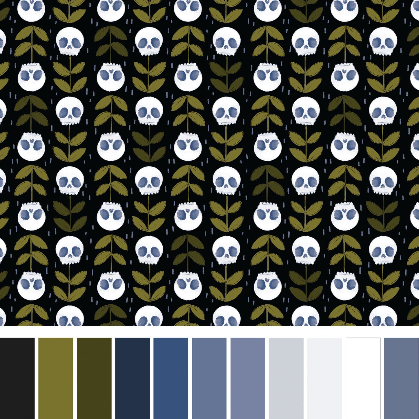 Marin Sutton Benartex Spellbound Necromancy 17133-12 Black