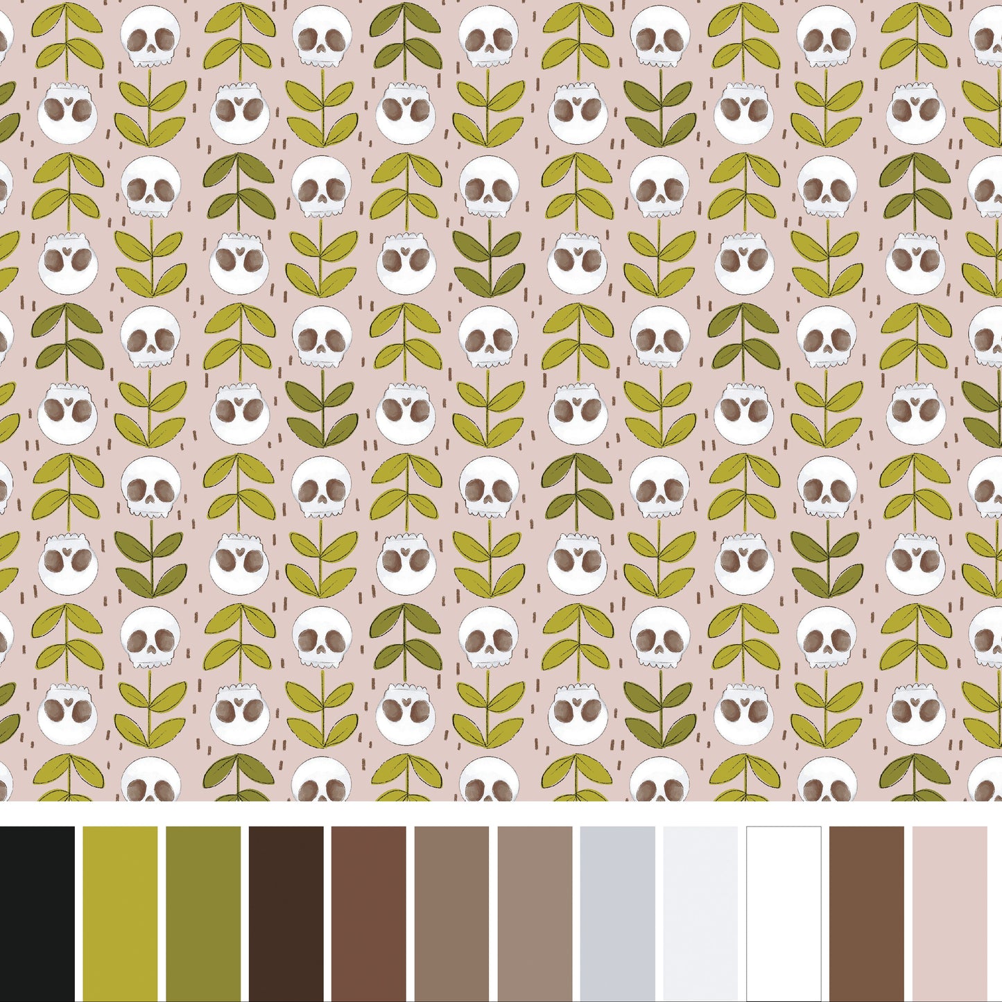 Marin Sutton Benartex Spellbound Necromancy 17133-20 Pink