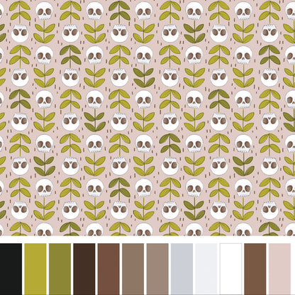 Marin Sutton Benartex Spellbound Necromancy 17133-20 Pink