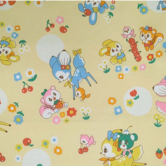 Marron Nagao Kei Fabric Japanese Import Polka Dots Kawaii MRN-001C-B