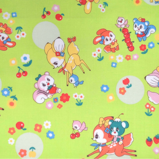 Marron Nagao Kei Fabric Japanese Import Polka Dots Kawaii MRN-001C-C