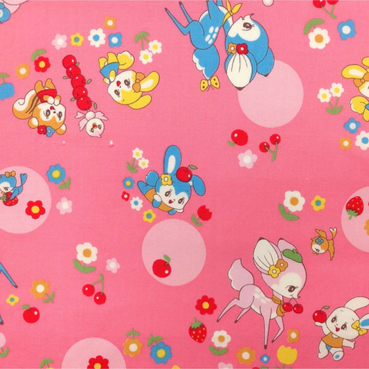 Marron Nagao Kei Fabric Japanese Import Polka Dots Kawaii MRN-001C-E