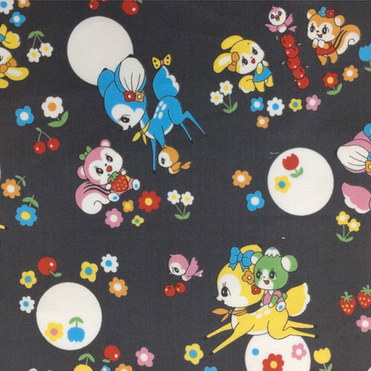 Marron Nagao Kei Fabric Japanese Import Polka Dots Kawaii MRN-001C-F