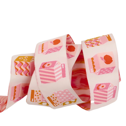 Melody Miller Juice Boxes Ruby Star Society Renaissance Ribbons Moda MM-103/38mm Col 01_y