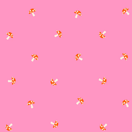 Melody Miller Ruby Star Society Moda Carousel Tiny Mushrooms Flamingo RS0100 12
