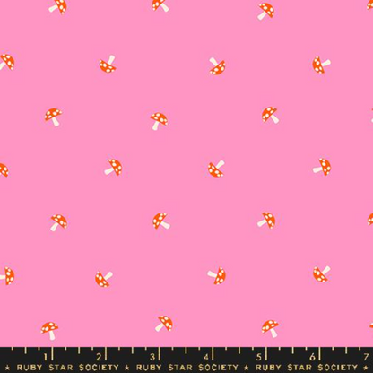 Melody Miller Ruby Star Society Moda Carousel Tiny Mushrooms Flamingo RS0100 12