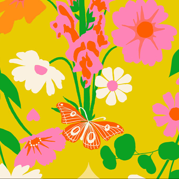 Melody Miller Ruby Star Society Moda Fabrics Best Day Ever Foxgloves RS010611 Golden Hour