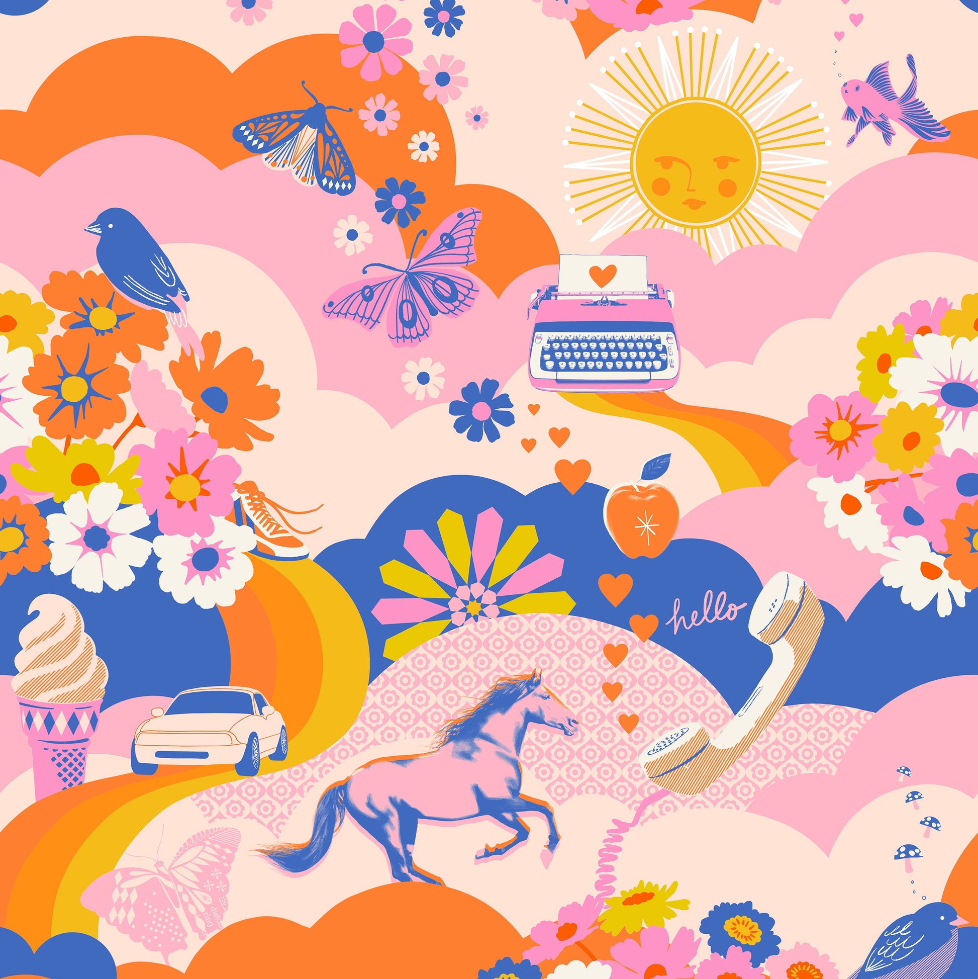 Melody Miller Ruby Star Society Moda Fabrics Best Day Ever RS0103 11 Posy