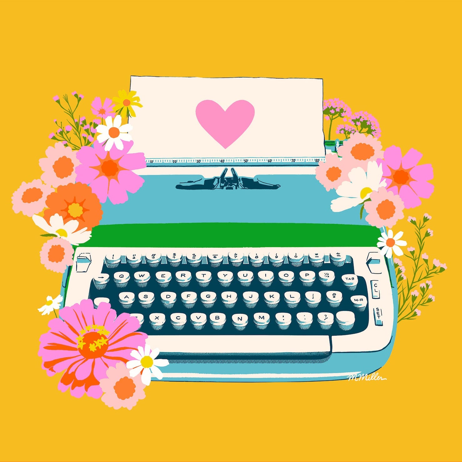 Melody Miller Ruby Star Society Moda Fabrics Best Day Ever Typewriter Panel RS010211