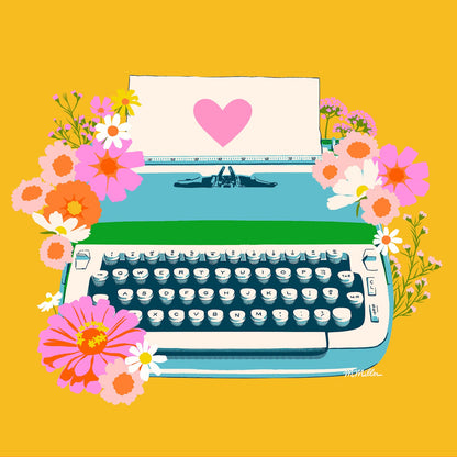 Melody Miller Ruby Star Society Moda Fabrics Best Day Ever Typewriter Panel RS010211