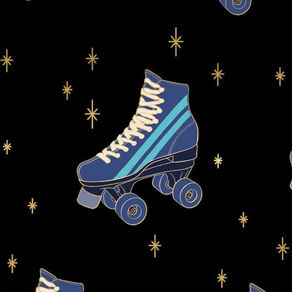 Melody Miller Ruby Star Society Moda Fabrics Darlings 2 Roller Skates Black RS5059-16M