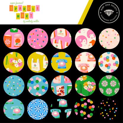 Melody Miller Ruby Star Society Moda Fabrics Sparkle Mart Charm Pack RS0116MC