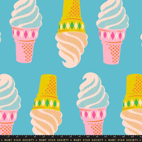 Melody Miller Ruby Star Society Moda Fabrics Sparkle Mart Ice Cream Wideback RS0124 12 Turquoise 