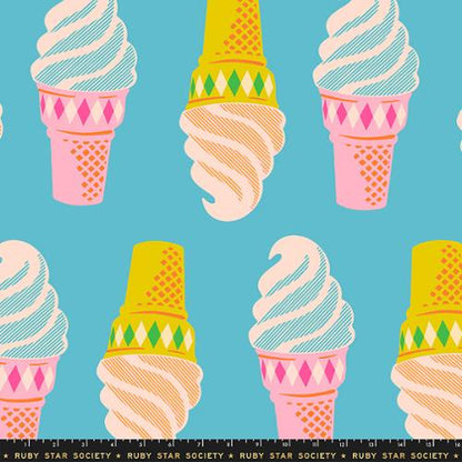 Melody Miller Ruby Star Society Moda Fabrics Sparkle Mart Ice Cream Wideback RS0124 12 Turquoise 