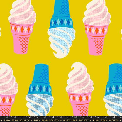 Melody Miller Ruby Star Society Moda Fabrics Sparkle Mart Ice Cream Wideback RS0124 13 Golden Hour