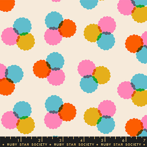 Melody Miller Ruby Star Society Moda Fabrics Sparkle Mart Puffs RS0122 11 Natural
