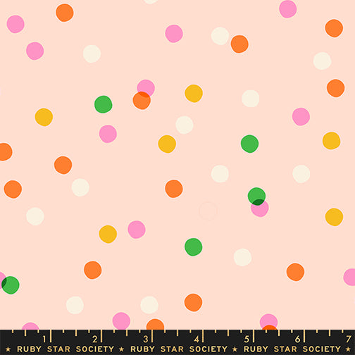 Melody Miller Ruby Star Society Moda Fabrics Sparkle Mart Spritz RS0123 15 Peach Blossom