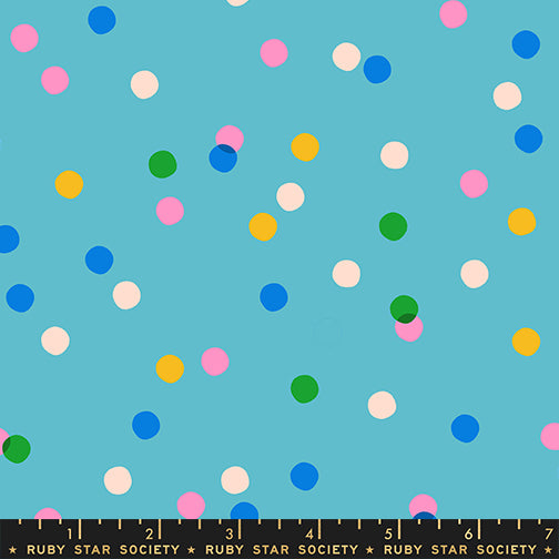 Melody Miller Ruby Star Society Moda Fabrics Sparkle Mart Spritz RS0123 17 Turquoise