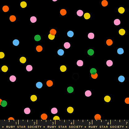 Melody Miller Ruby Star Society Moda Fabrics Sparkle Mart Spritz RS0123 Black