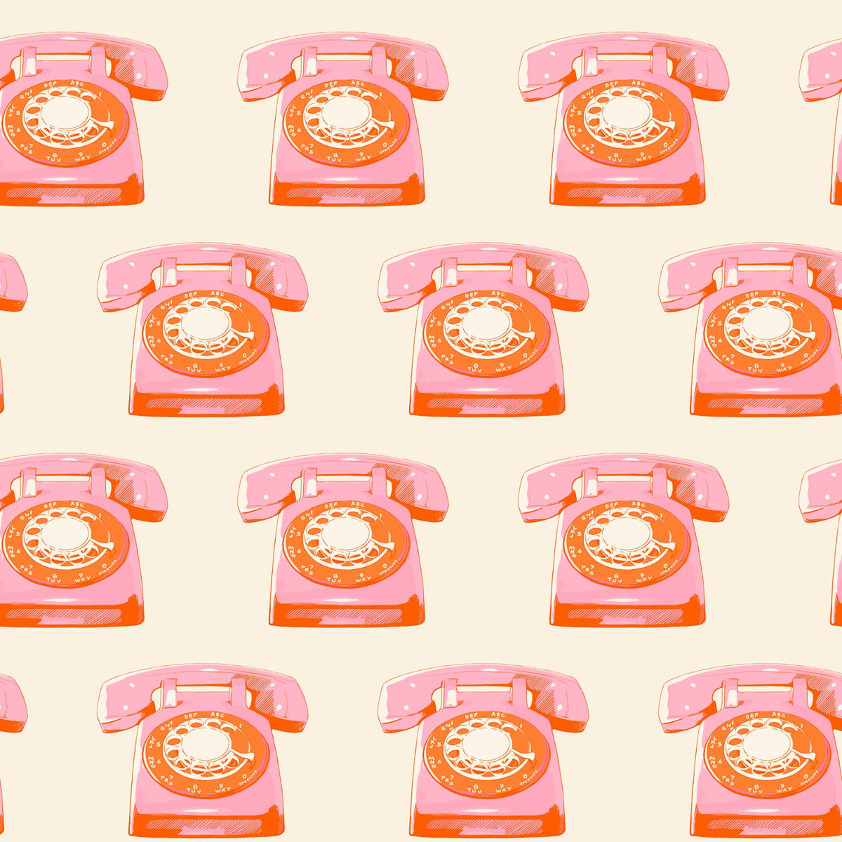 Melody Miller Ruby Star Society Moda Fabrics Sparkle Mart Telephones RS0121 11 Natural