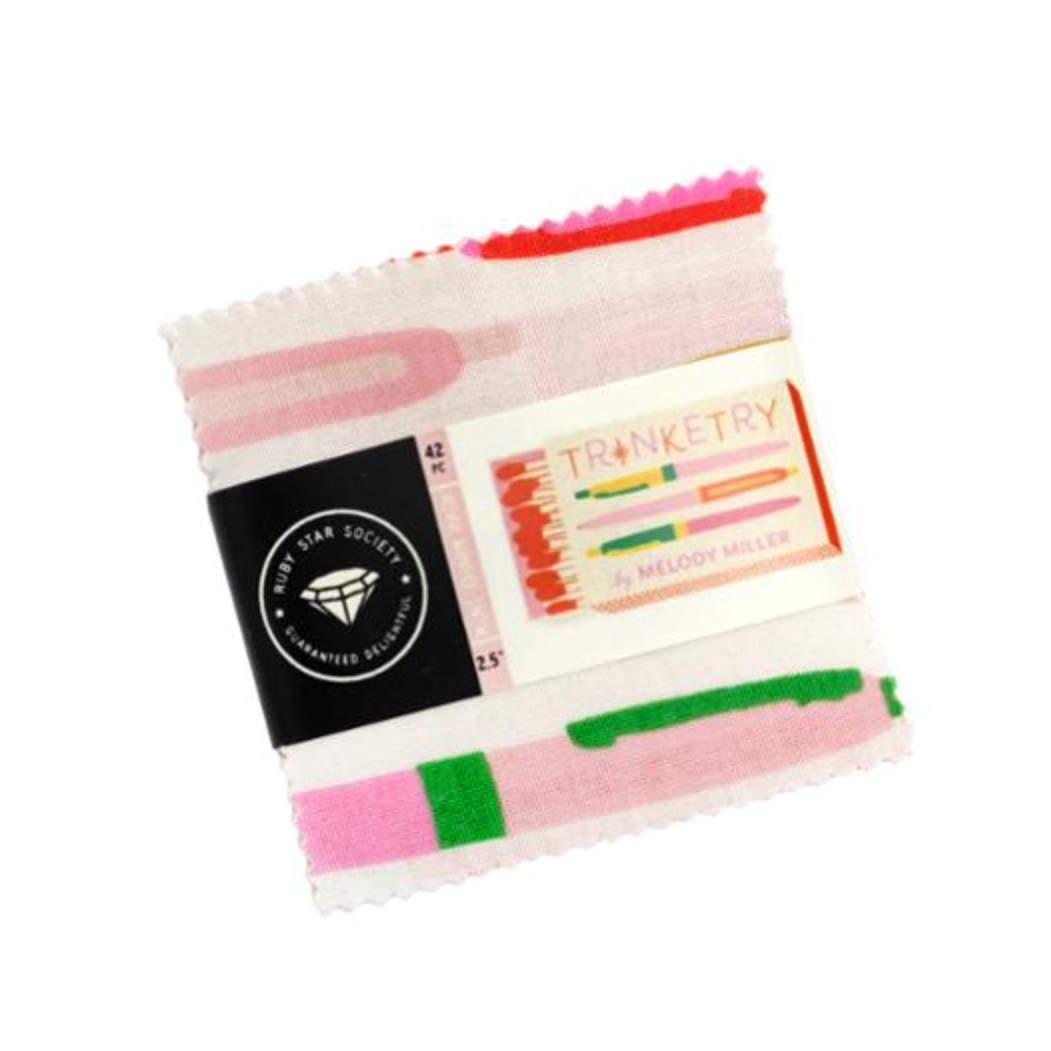 Melody Miller Ruby Star Society Moda Fabrics Trinketry 2.5" Mini Charm Pack RS0109MC