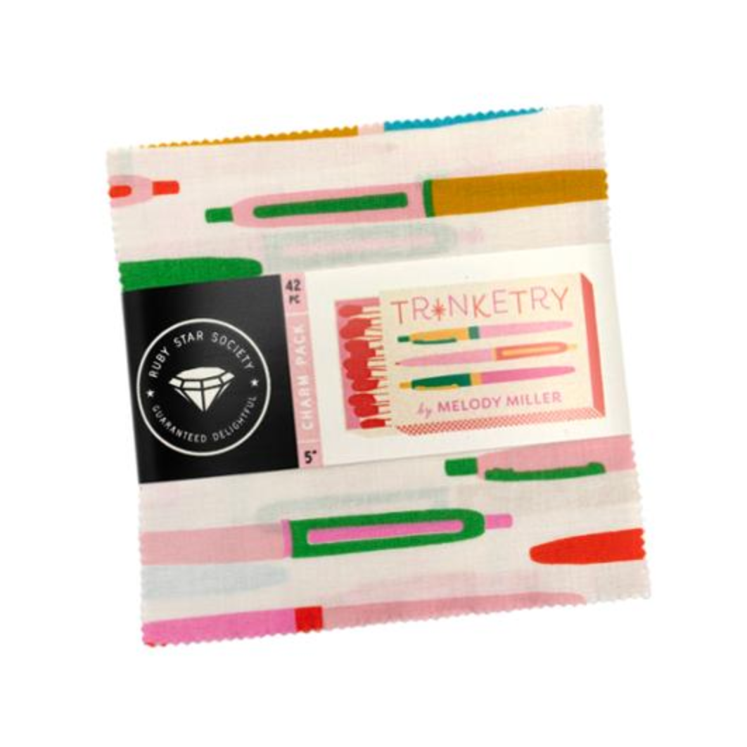 Melody Miller Ruby Star Society Moda Fabrics Trinketry 5" Charm Pack RS0109PP