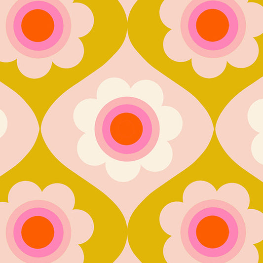 Melody Miller Ruby Star Society Moda Fabrics Trinketry Floral RS011414 Goldenrod
