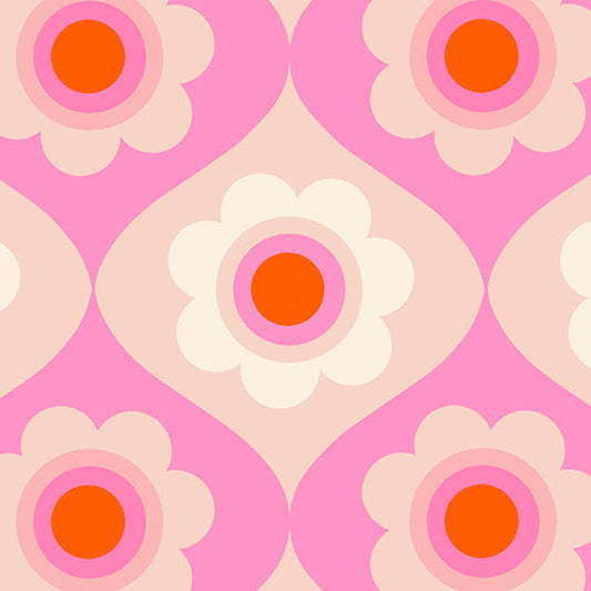 Melody Miller Ruby Star Society Moda Fabrics Trinketry Floral RS011417 Flamingo
