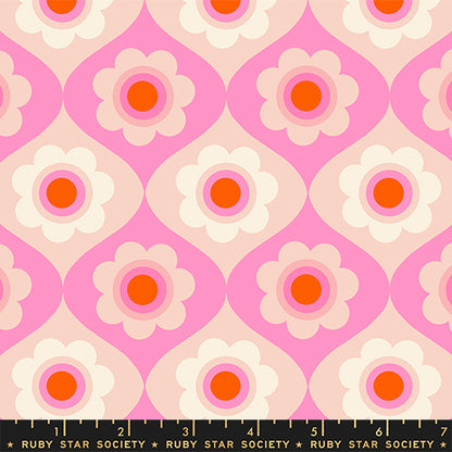 Melody Miller Ruby Star Society Moda Fabrics Trinketry Floral RS011417 Flamingo