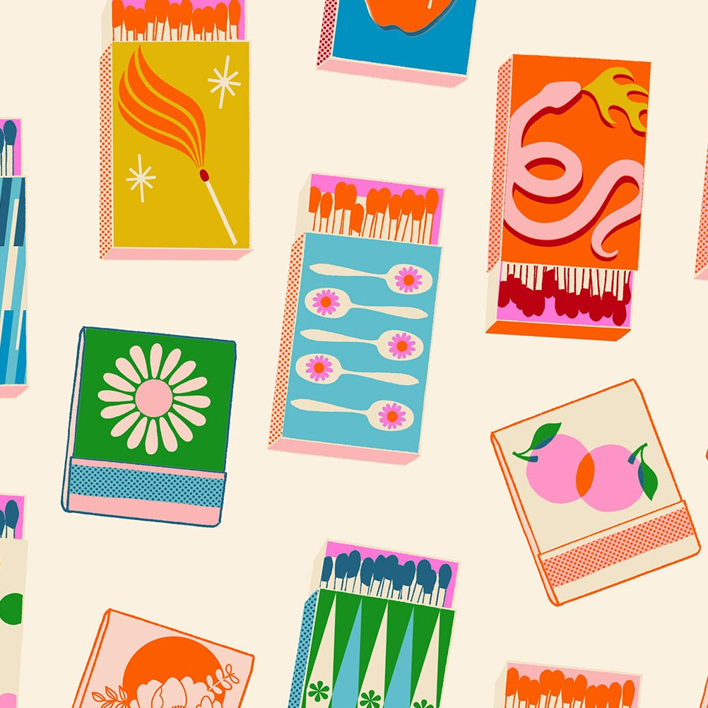 Melody Miller Ruby Star Society Moda Fabrics Trinketry Matchmaker RS0109 11 Natural Neon