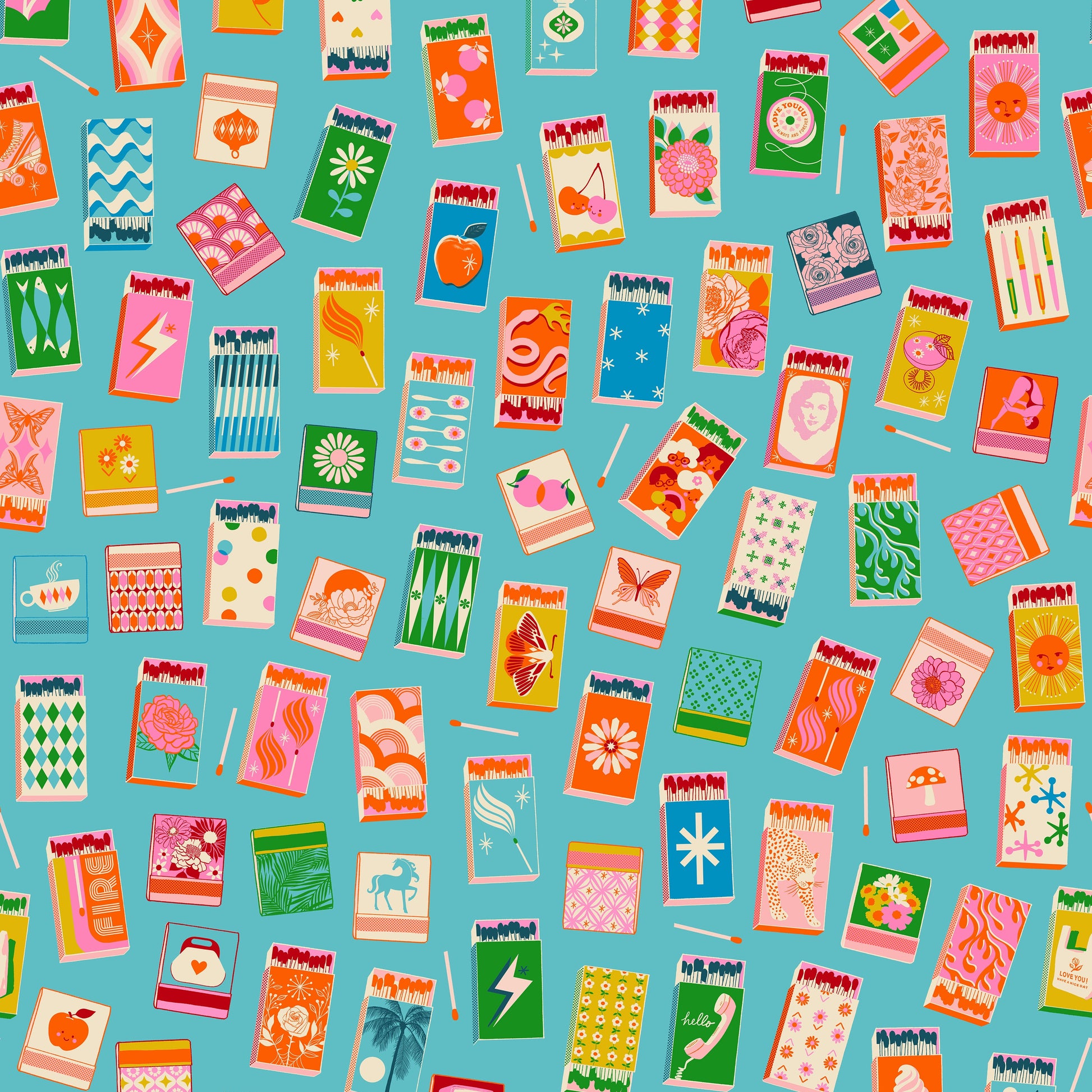 Melody Miller Ruby Star Society Moda Fabrics Trinketry Matchmaker RS0109 18 Turquoise