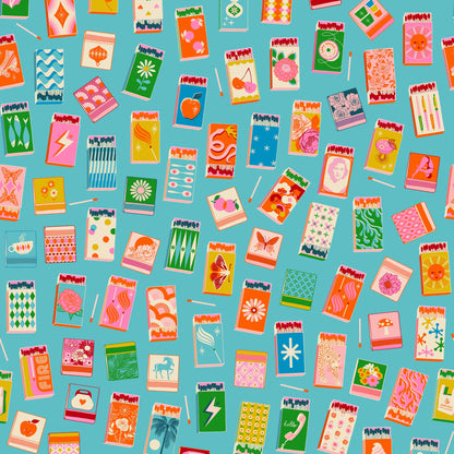 Melody Miller Ruby Star Society Moda Fabrics Trinketry Matchmaker RS0109 18 Turquoise