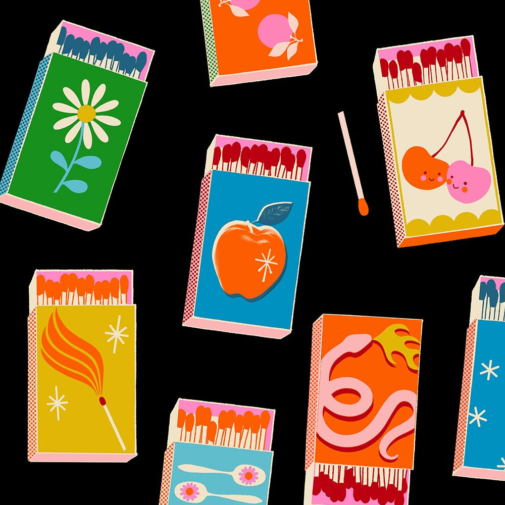 Melody Miller Ruby Star Society Moda Fabrics Trinketry Matchmaker RS0109 21 Black