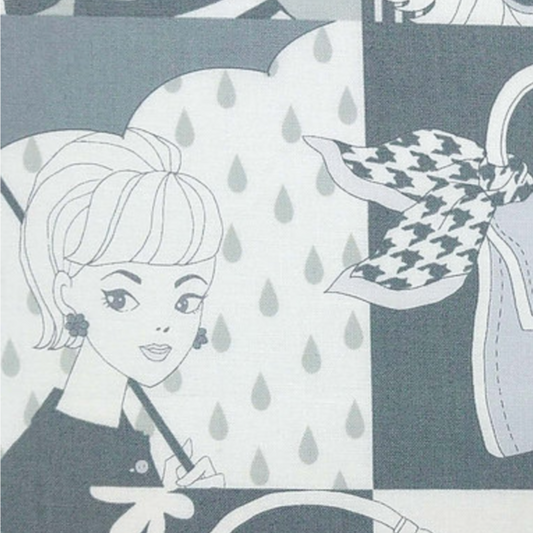 Miyako Kawaguchi KEI Fabric Japanese Import Mod Girls