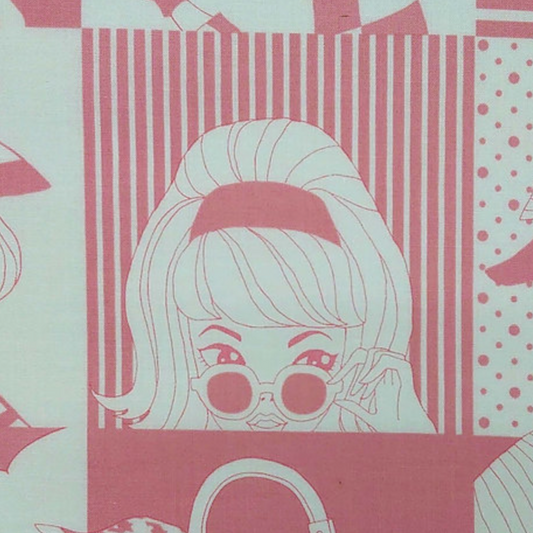 Miyako Kawaguchi KEI Fabric Japanese Import Mod Girls