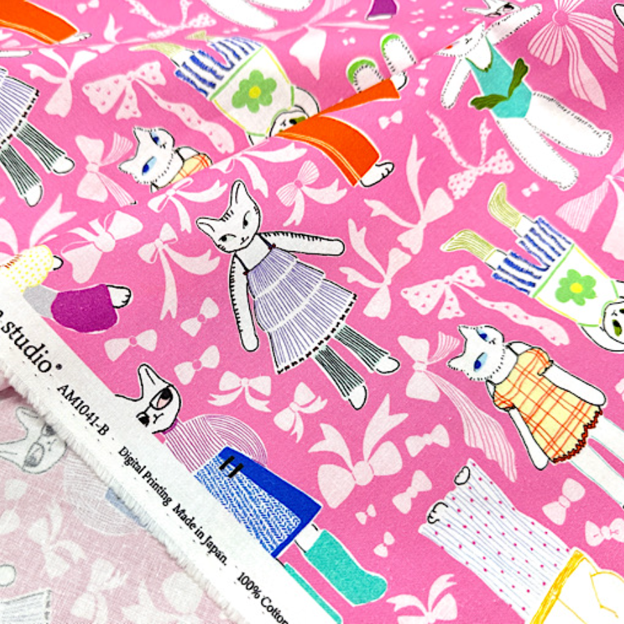 Moelan Studio Nora Fabrics The Cozy Closet AM1041-B Pink