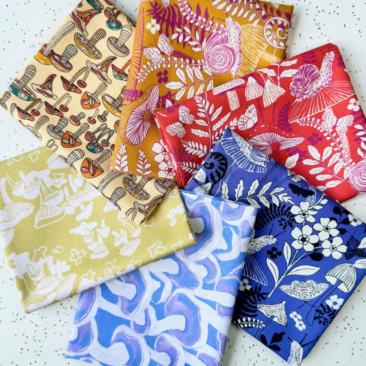Mushroom Fat Quarter Bundle by Various Designers