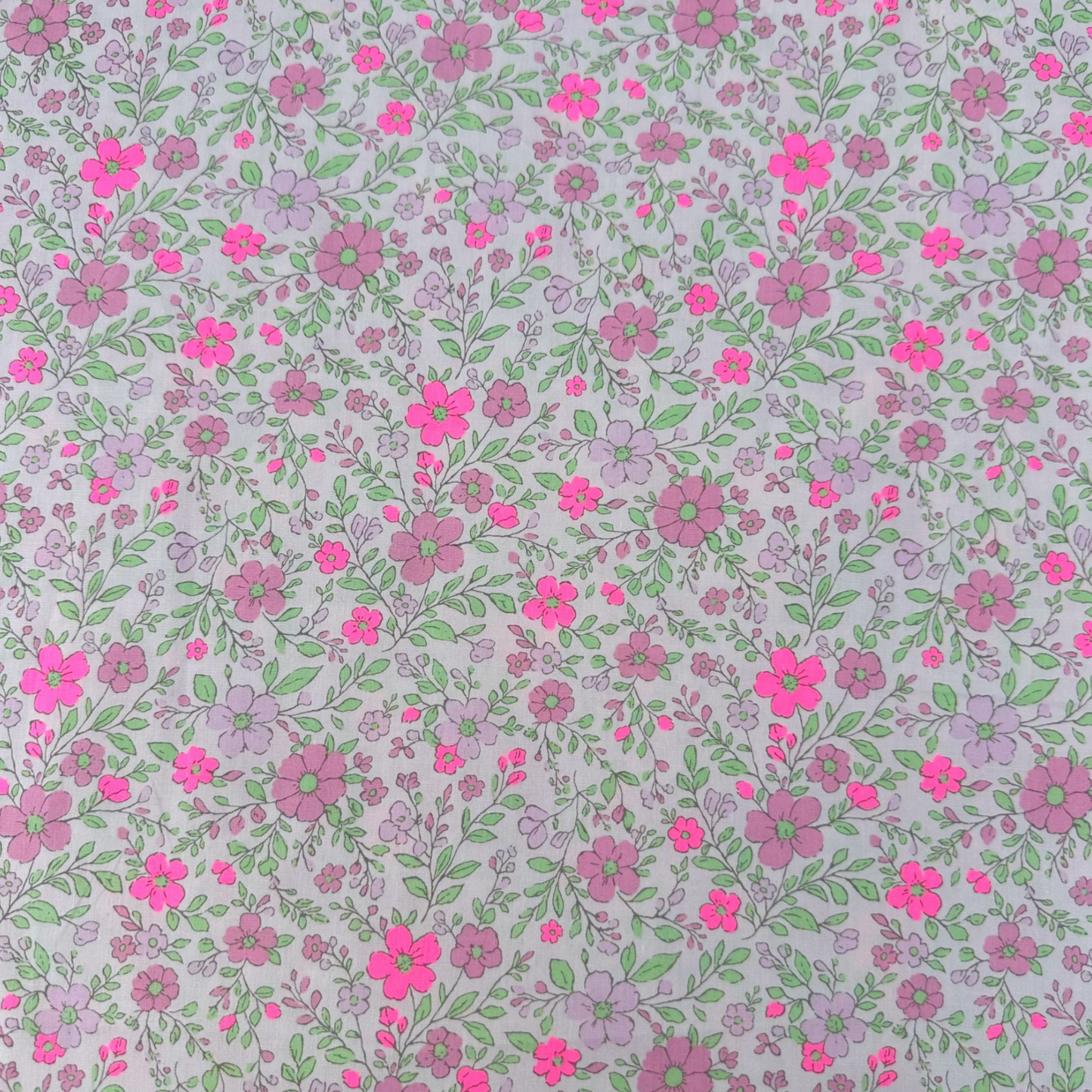 Neon Flower Pink Neon Pink Fabric Japanese Import