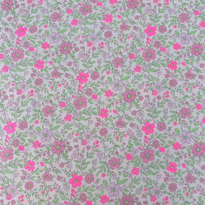 Neon Flower Pink Neon Pink Fabric Japanese Import