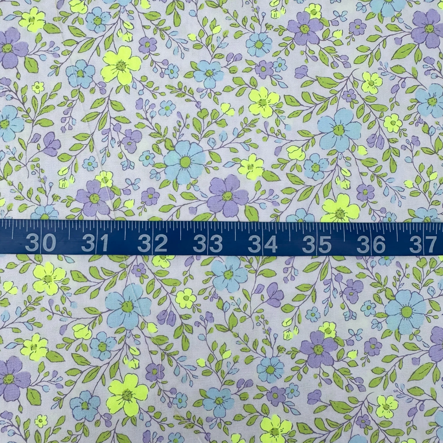 Neon Flower Purple Neon Yellow Fabric Japanese Import