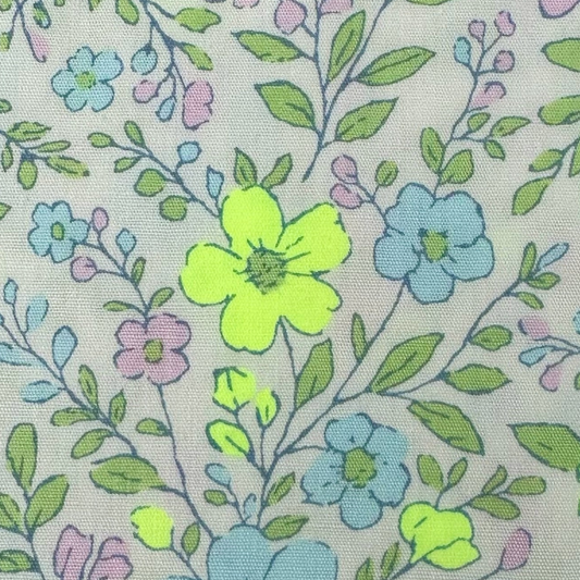 Neon Flower Yellow Neon Yellow Fabric Japanese Import