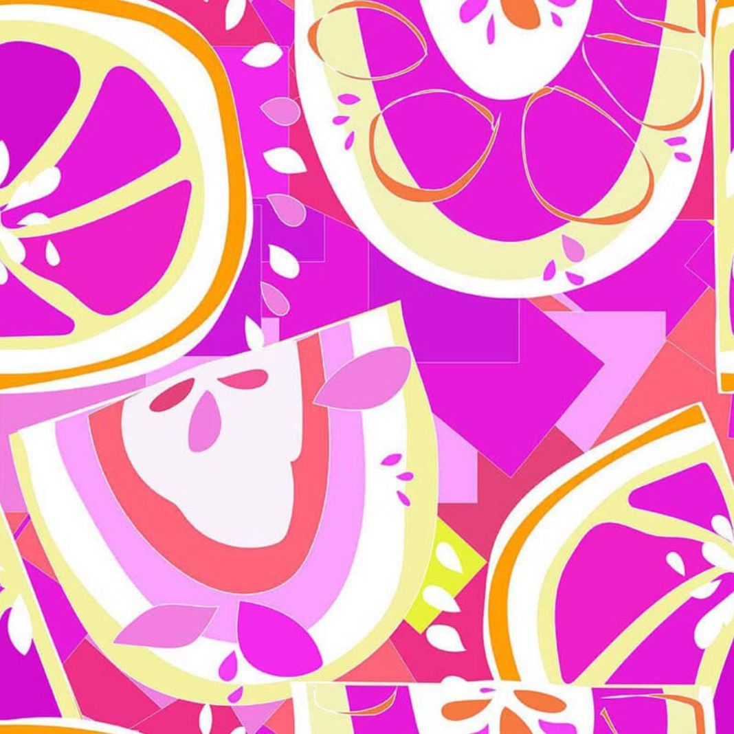 Olivia Klue RB Studios Citrus Pop Mod Table Fuchsia RBS-CT4660-47