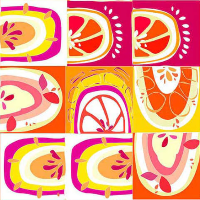 Olivia Klue RB Studios Citrus Pop Tile Orange RBS-CT4650-10