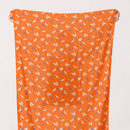 Otter Romp Swimming Paintbrush Studio Fabrics Orane 12099324