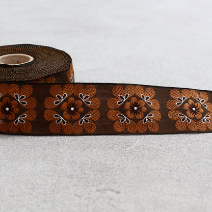 PAU100501-16 KAFKA Ribbon from Germany Flower Power 1.25" 