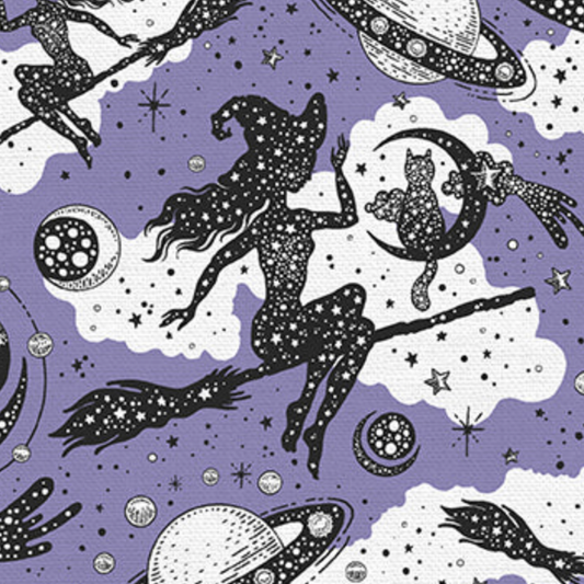 PBS Fabrics Paintbrush Studio Fabrics Apothecary Flying Witches 120-25158