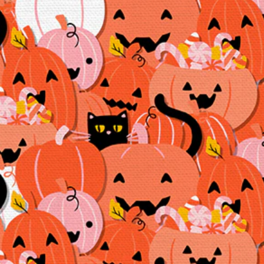 PBS Fabrics Paintbrush Studio Fabrics Mystical Manor Pumpkin Roundup 120-24690