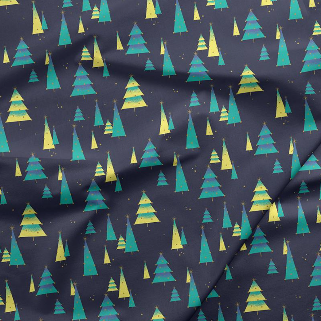 PBS Fabrics Paintbrush Studio Fabrics Night of the Nutcracker Christmas Trees 12019591