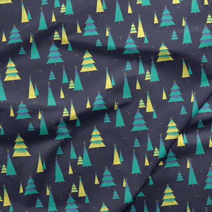 PBS Fabrics Paintbrush Studio Fabrics Night of the Nutcracker Christmas Trees 12019591