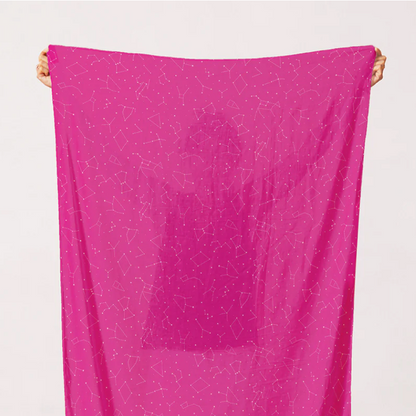 PBS Fabrics Paintbrush Studio Fabrics Otter Romp Constellation 12099352 Pink